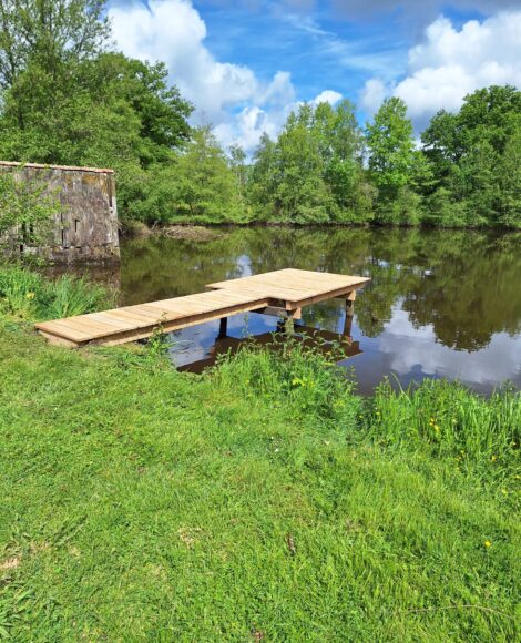 Travaux forestiers et d'étangs dans le département du Cher